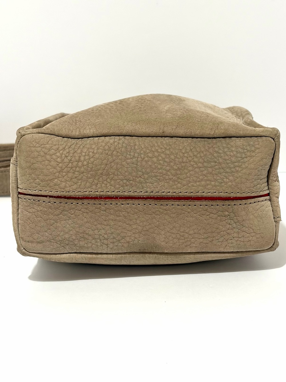 Hammitt Davis Medium Shoulder Bag In Natural Grey Nubuck Brushed Gold Hardware - Picture 5 of 11